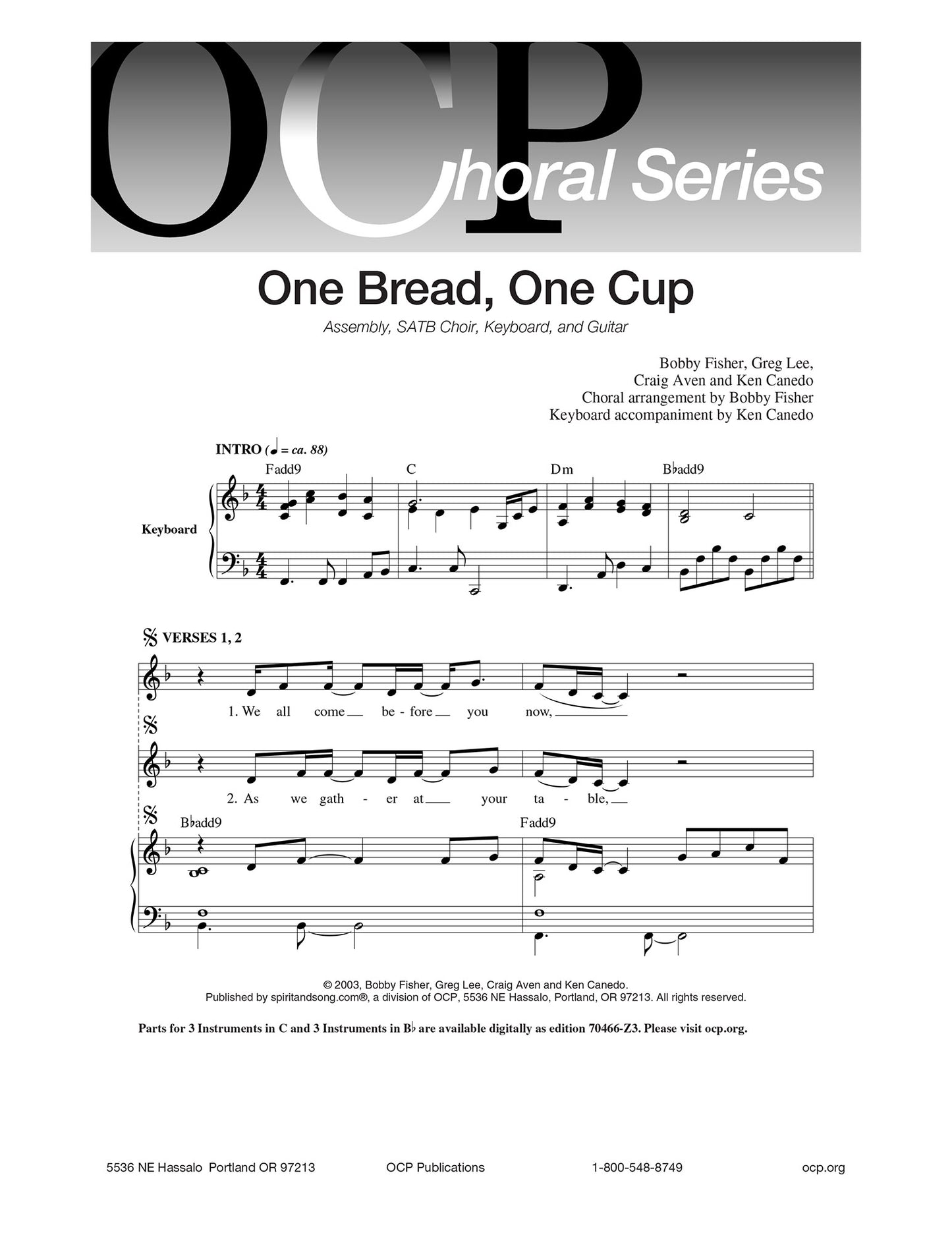 One Bread, One Cup