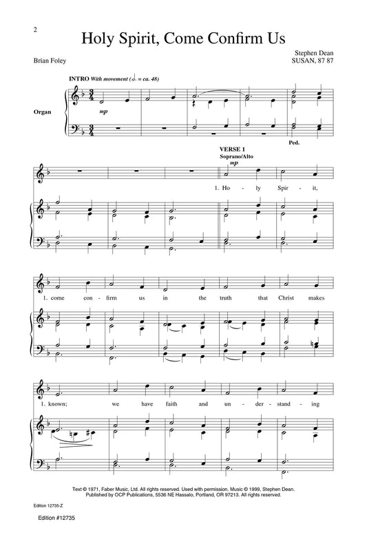 Holy Spirit, Come Confirm Us