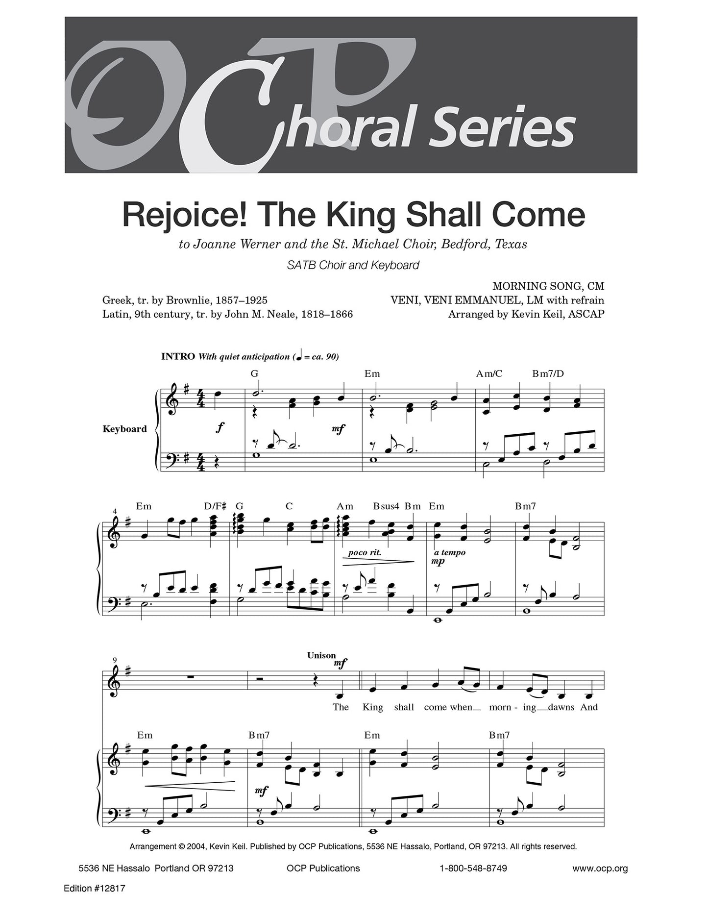 Rejoice! The King Shall Come