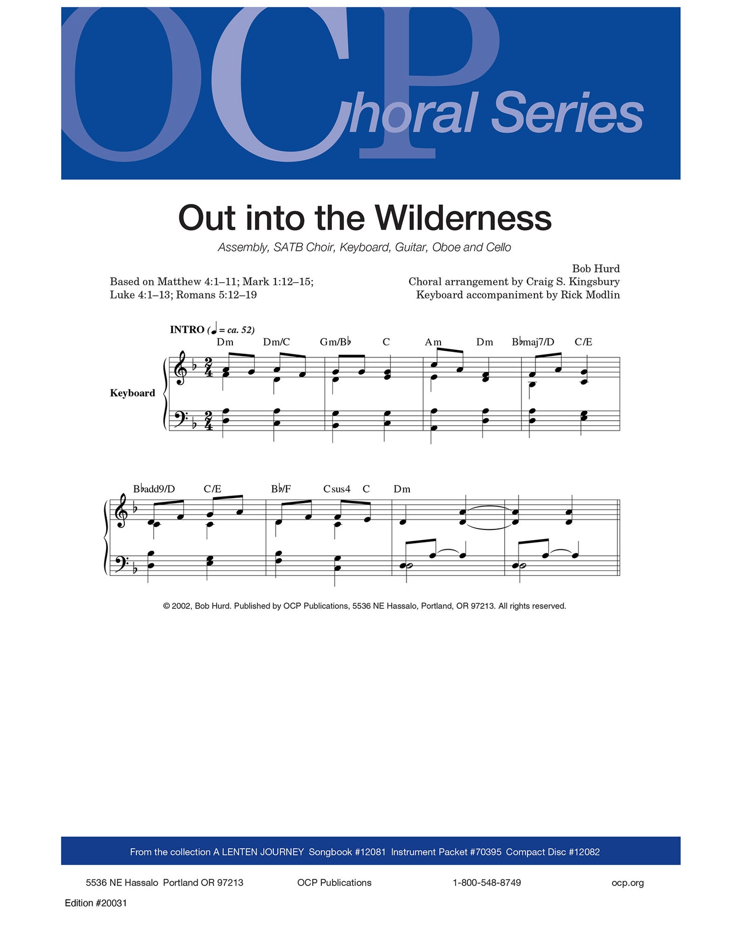 Out Into the Wilderness