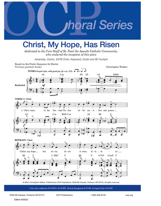 Christ, My Hope, Has Risen