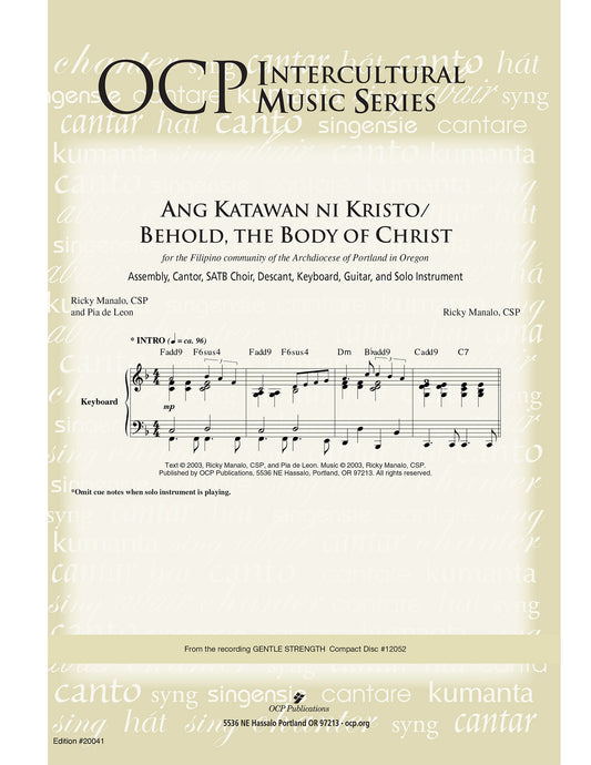 Ang Katawan ni Kristo/Behold, the Body of Christ