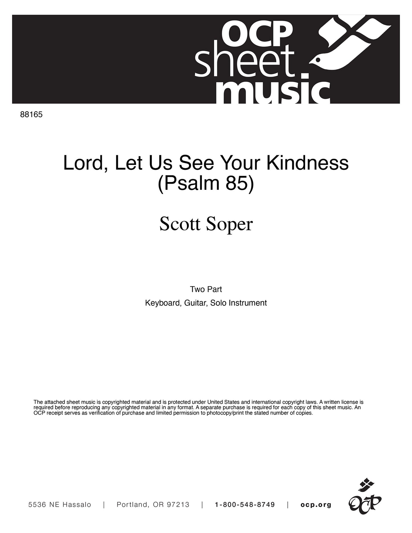 Lord, Let Us See Your Kindness (Psalm 85)