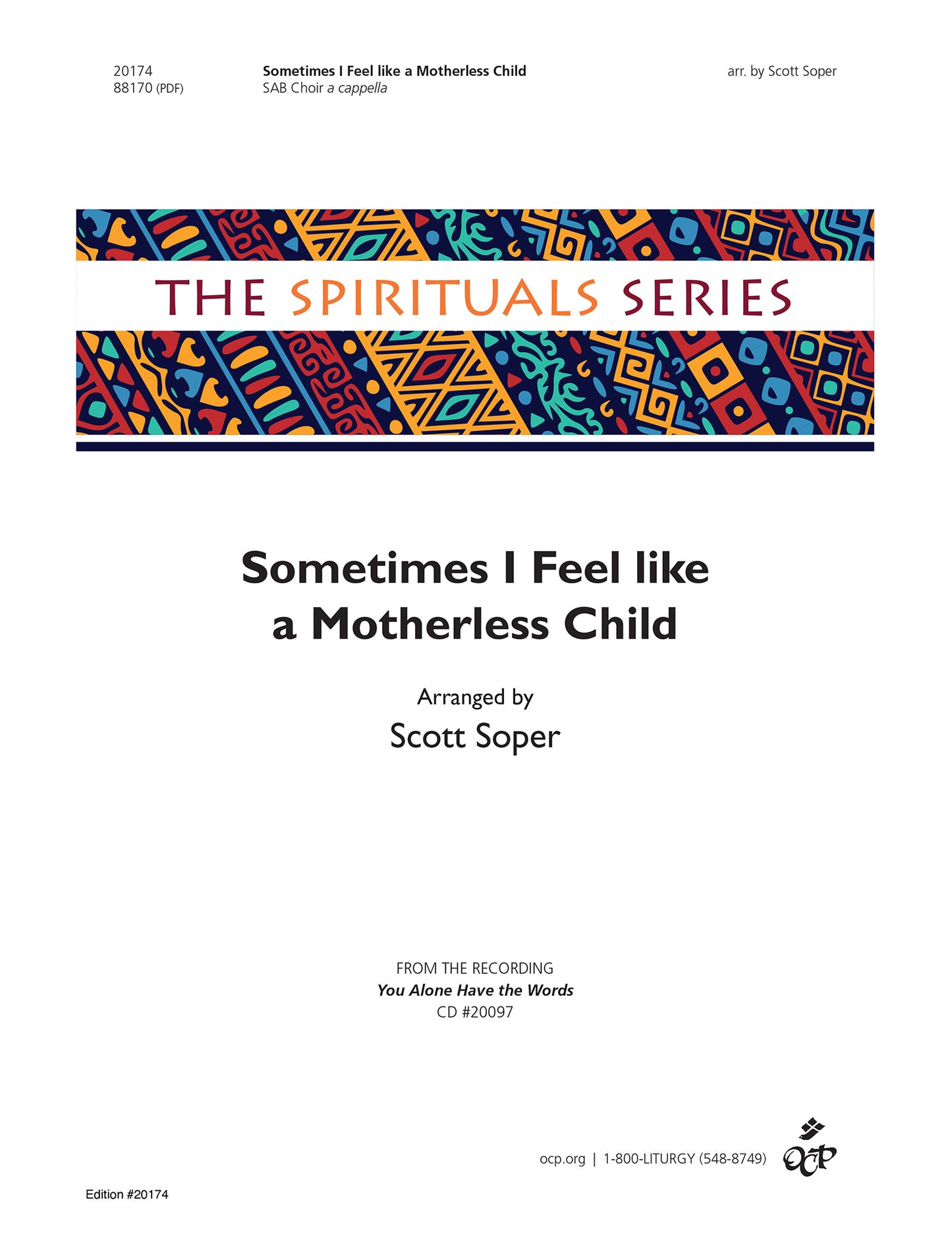 Sometimes I Feel like a Motherless Child