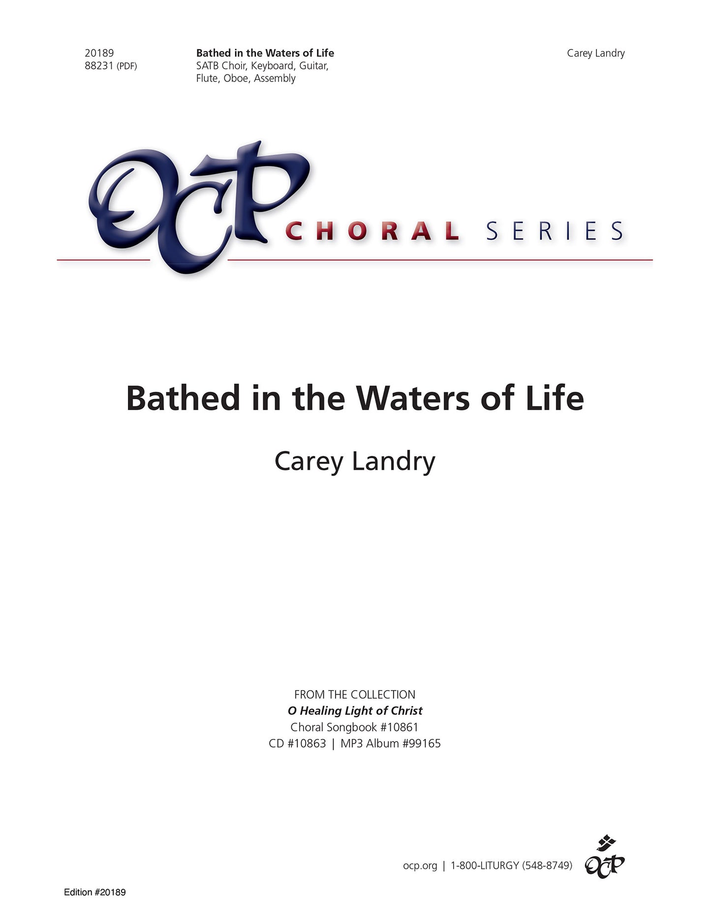 Bathed in the Waters of Life