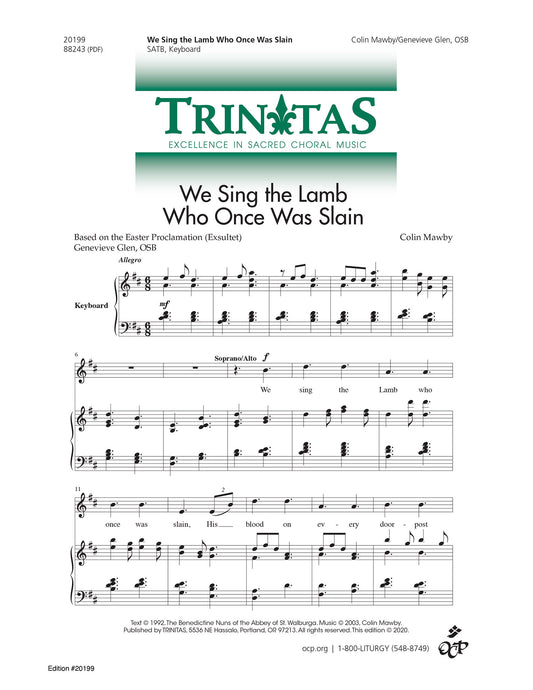 We Sing the Lamb Who Once Was Slain