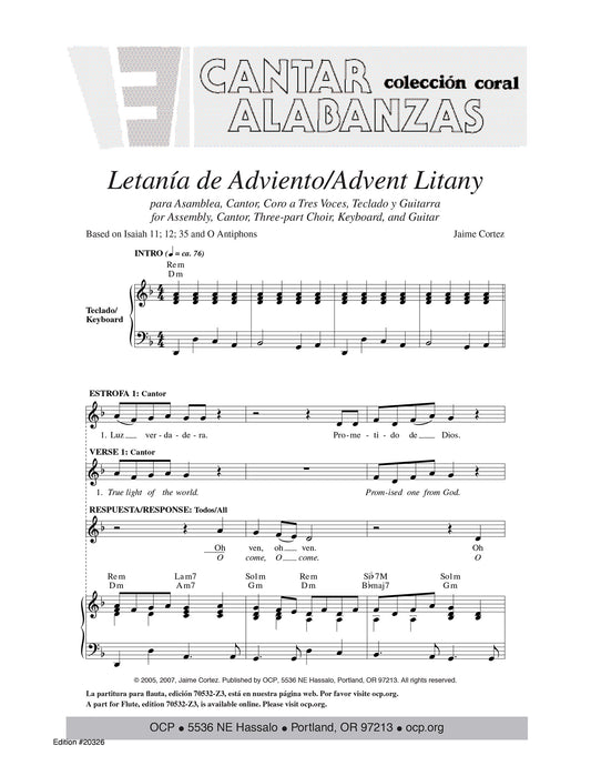 Letan’a de Adviento/Advent Litany