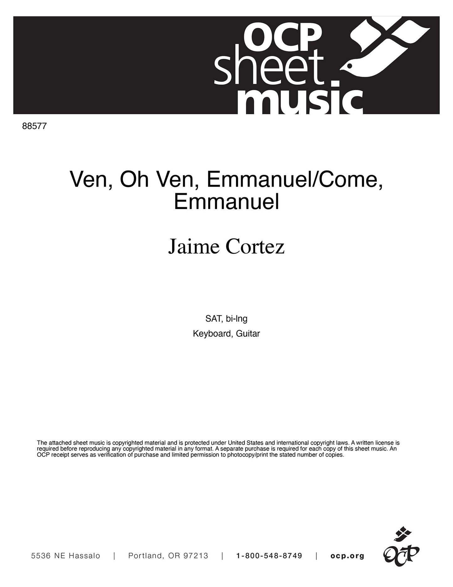 Ven, Oh Ven, Emmanuel/Come, Emmanuel