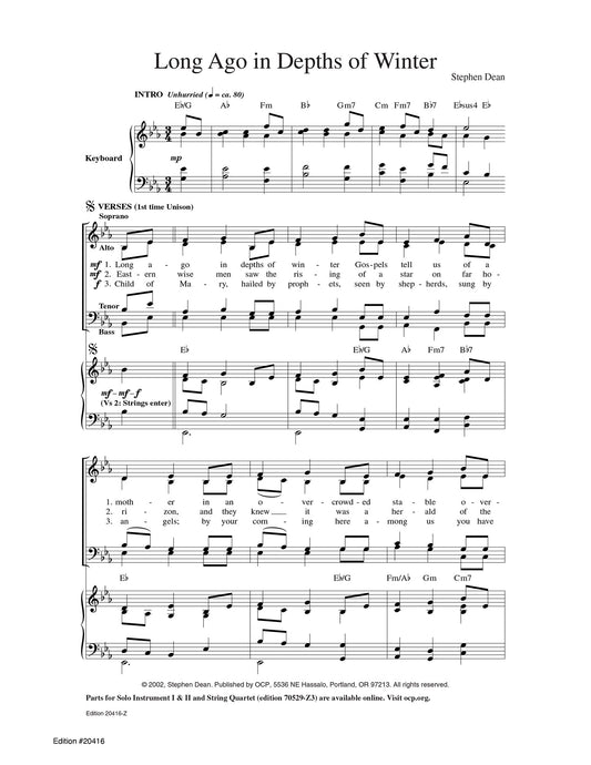 Long Ago in Depths of Winter