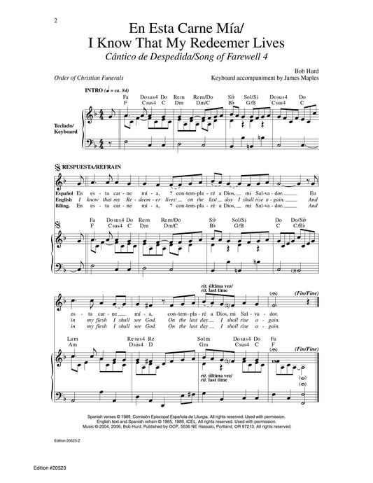 En Esta Carne M’a/I Know That My Redeemer Lives