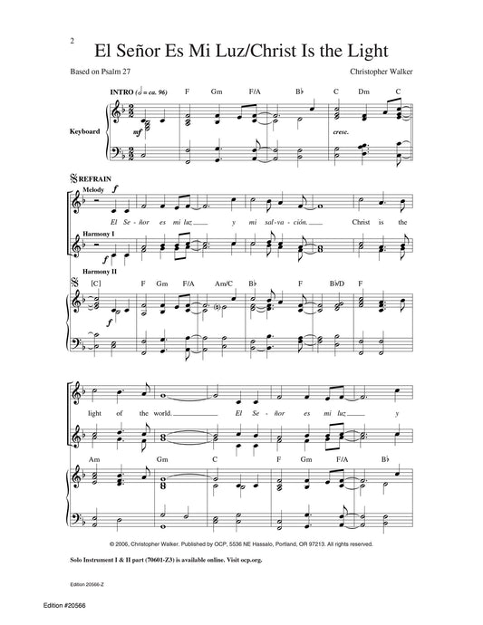 El Se–or Es Mi Luz/Christ Is the Light