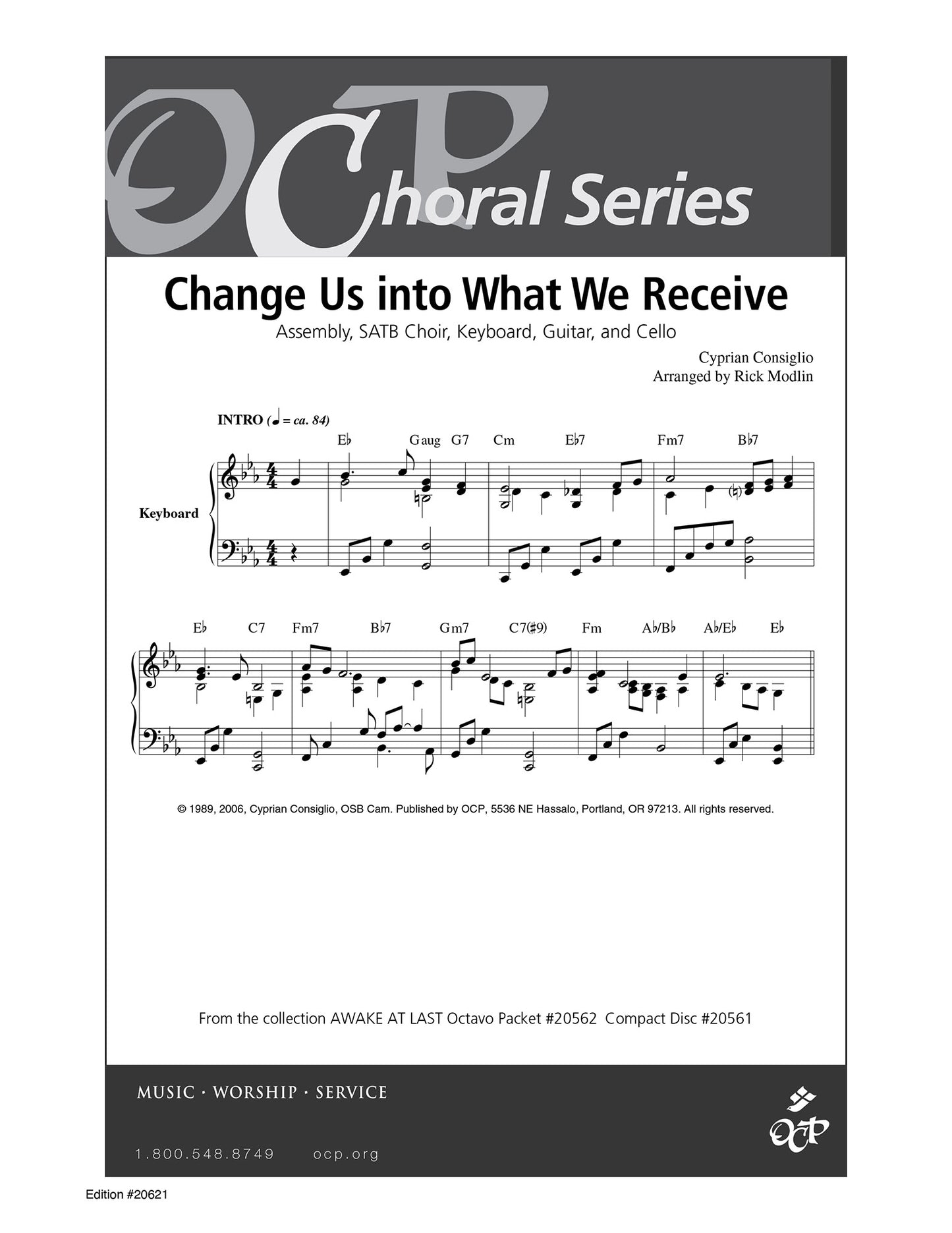 Change Us into What We Receive