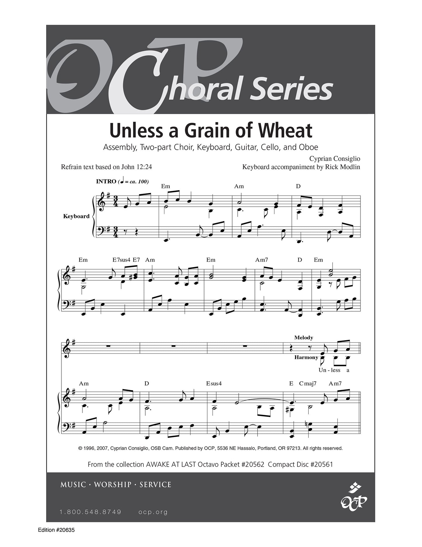 Unless a Grain of Wheat