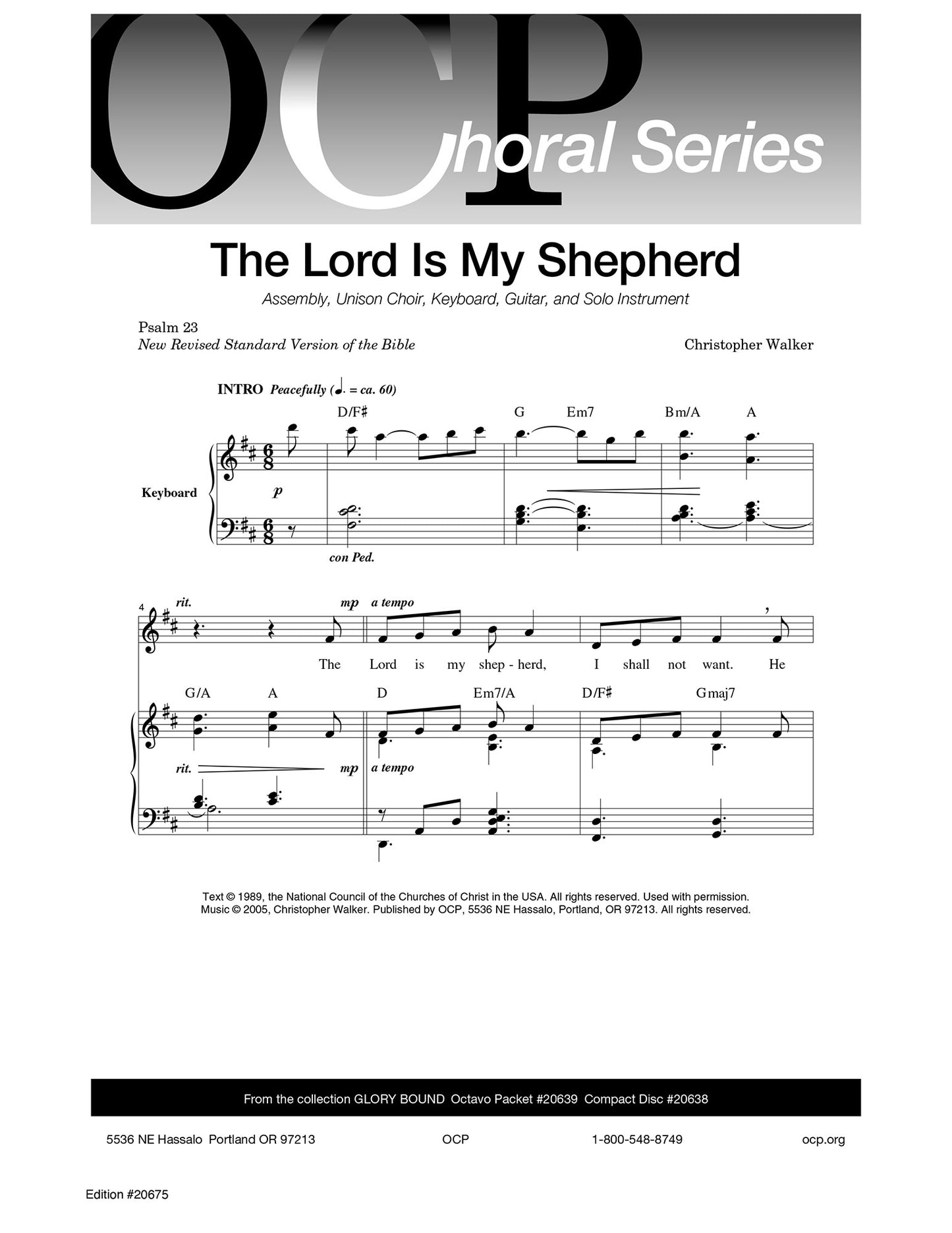 The Lord Is My Shepherd (Psalm 23)