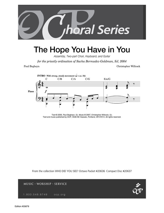 The Hope You Have in You