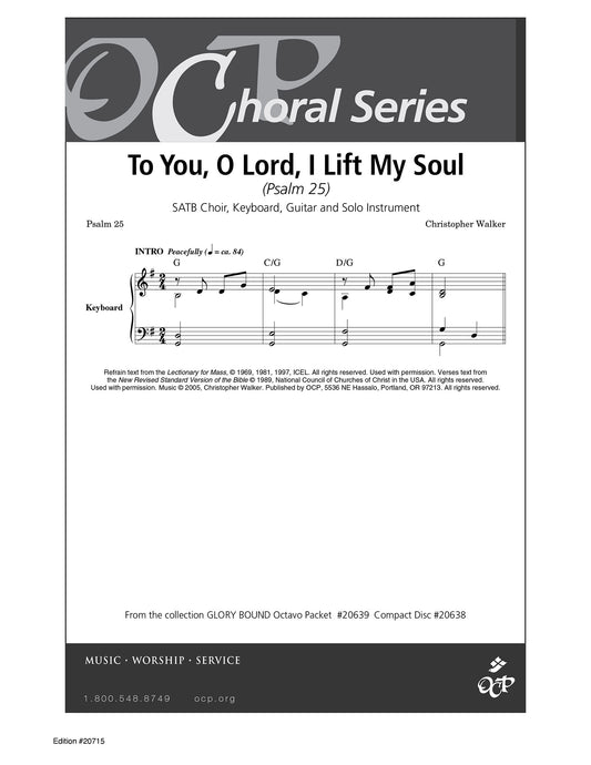 To You, O Lord, I Lift My Soul