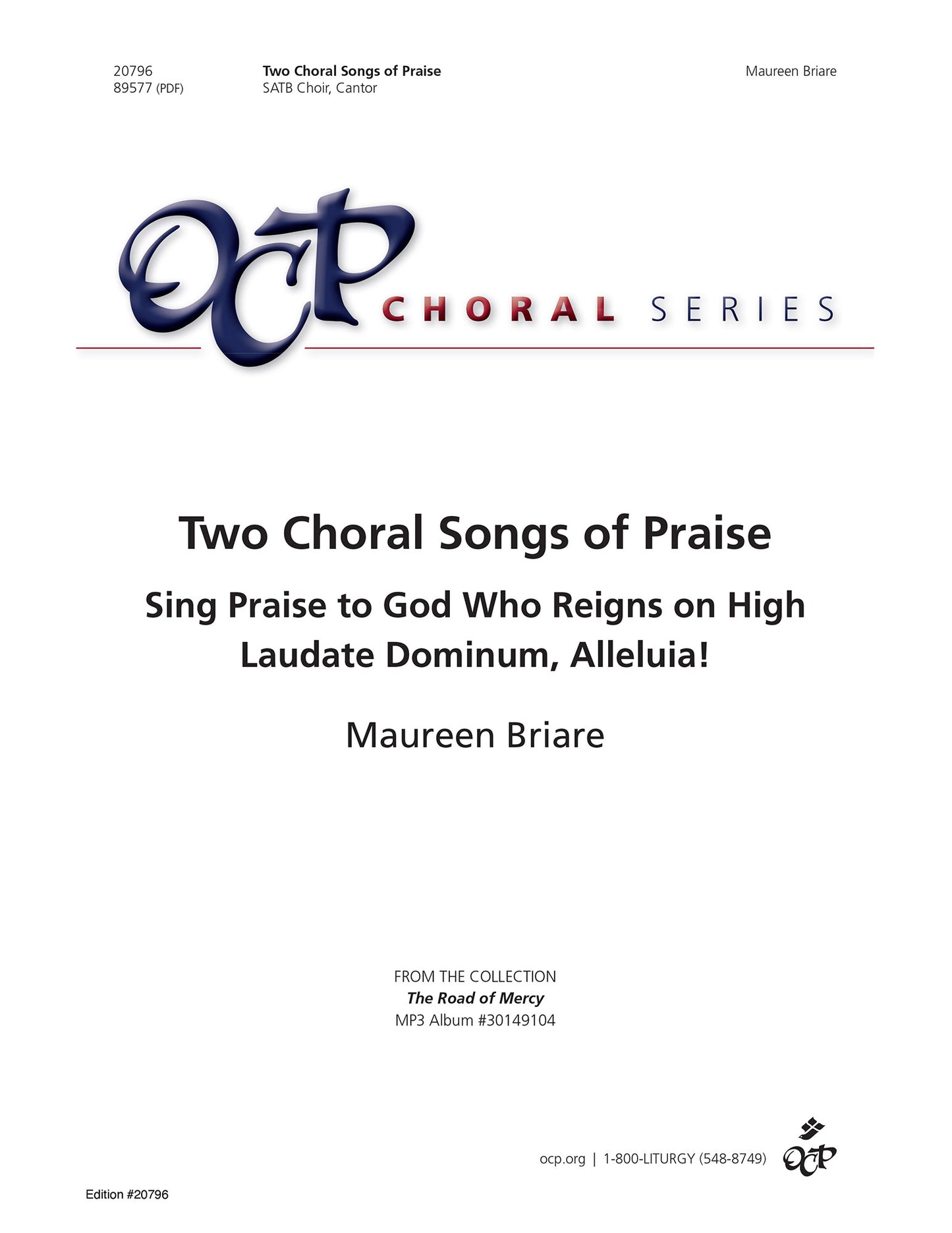 Two Choral Songs of Praise