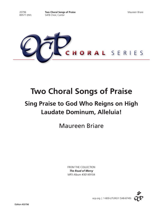 Two Choral Songs of Praise