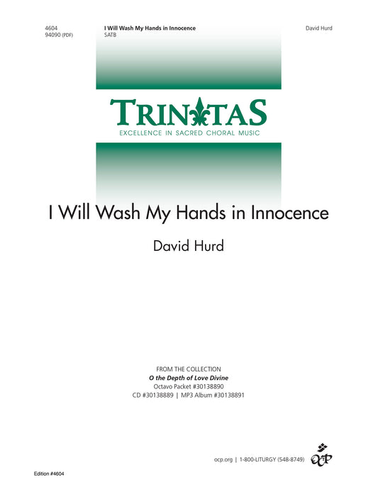 I Will Wash My Hands in Innocence