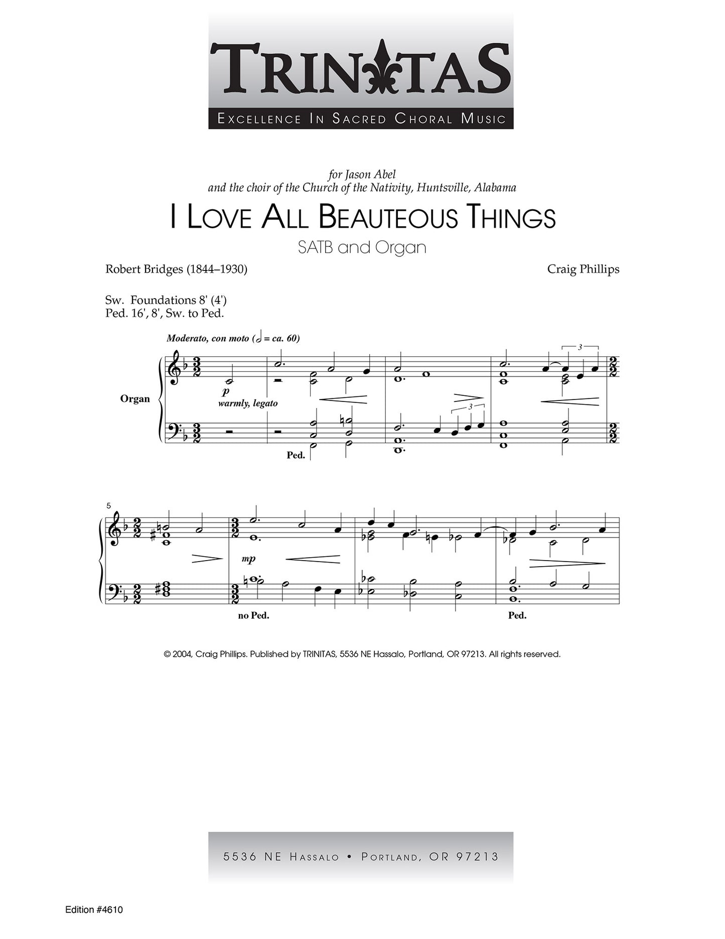 I Love All Beauteous Things