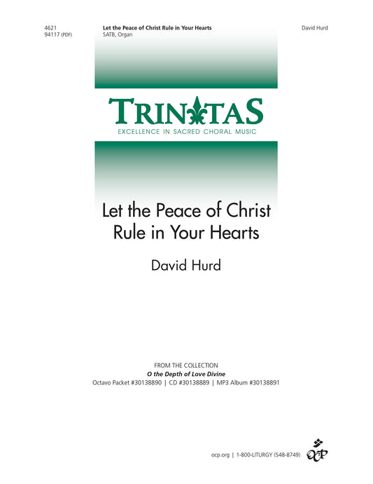 Let the Peace of Christ Rule in Your Hearts