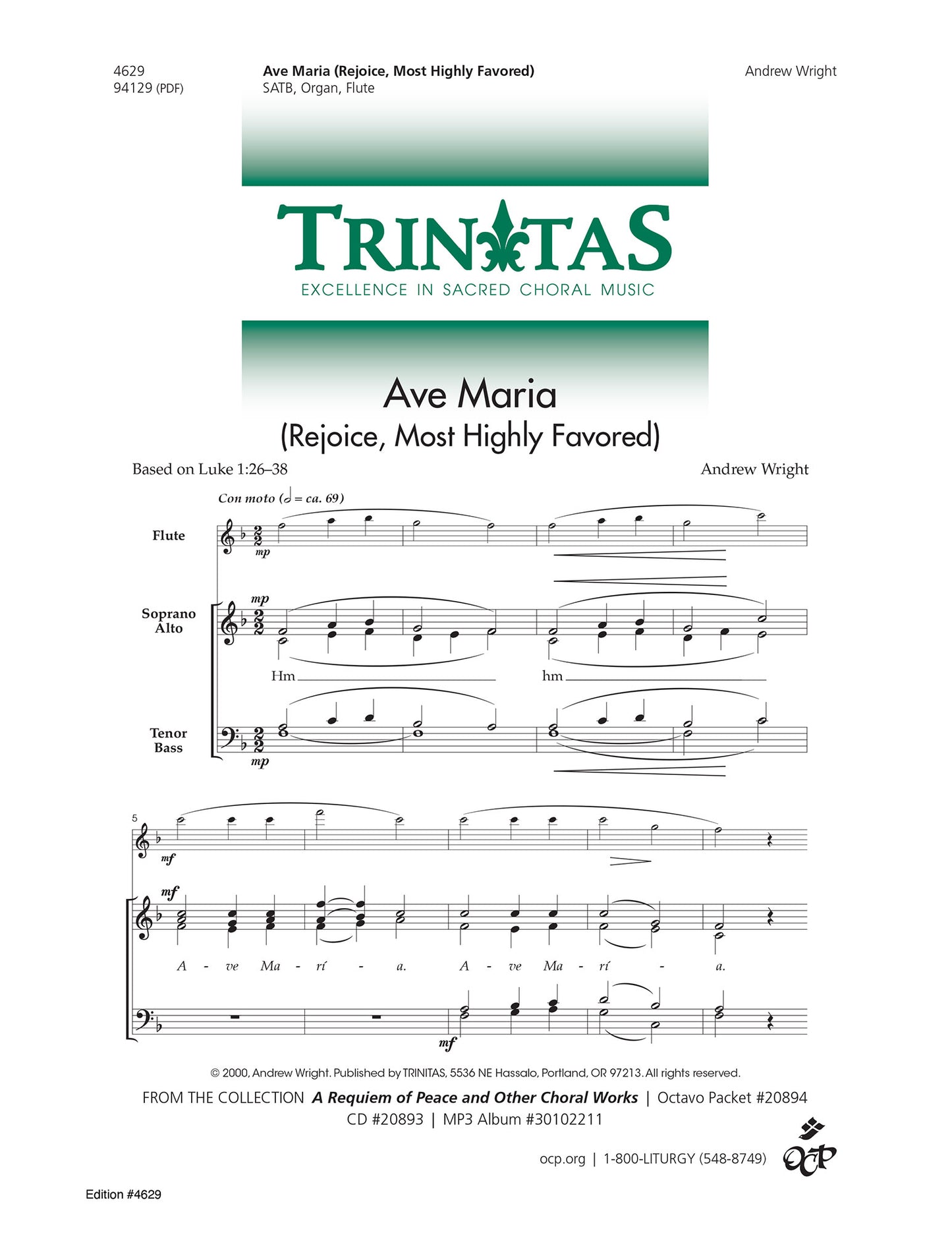 Ave Maria (Rejoice, Most Highly Favored)