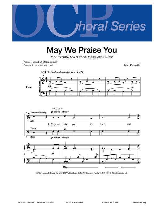 May We Praise You